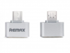 Remax RA-OTG Μετατροπέας OTG Micro USB B σε USB A θηλ. για Τablets και Κινητά Ασημί